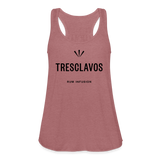Tresclavos - Women's Flowy Tank Top by Bella - mauve