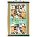 Hanging Canvas Print Distilleries to visit in the US | 2021 infographic