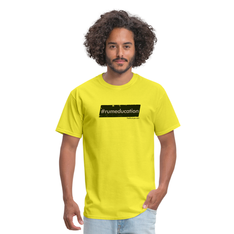 Rum Eductation -- Men's T-Shirt - yellow