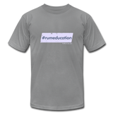 #rumeducation - Unisex Jersey T-Shirt by Bella + Canvas - slate
