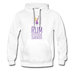 It's Rum O'Clock 2020 - Men’s Premium Hoodie - white