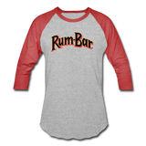 Rum-Bar Baseball T-Shirt - heather gray/red