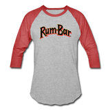 Rum-Bar Baseball T-Shirt - heather gray/red