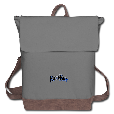 Rum-Bar Canvas Backpack - gray/brown