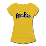 Rum-Bar Women's Roll Cuff T-Shirt - mustard yellow