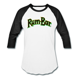 Rum-Bar - Baseball T-Shirt - white/black