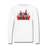 RUM FIRE - Men's Premium Long Sleeve T-Shirt - white