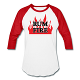 RUM FIRE - Baseball T-Shirt - white/red