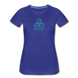 FLORIDA RUM SOCIETY - WOMEN’S PREMIUM T-SHIRT - TURQUOISE LOGO - royal blue