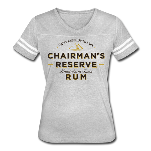 Chairmans Reserve Rum - Women’s Vintage Sport T-Shirt - heather gray/white
