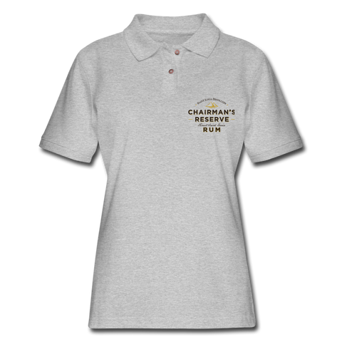Chairmans Reserve Rum - Women's Pique Polo Shirt - heather gray