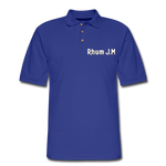 RHUM J.M - Men's Pique Polo Shirt - royal blue
