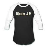 RHUM J.M - Baseball T-Shirt - black/white