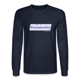 #rumeducation - Men's Long Sleeve T-Shirt - navy