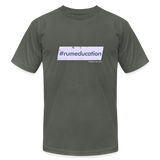 #rumeducation - Unisex Jersey T-Shirt by Bella + Canvas - asphalt