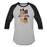 Trailer Happiness - Baseball T-Shirt - heather gray/black