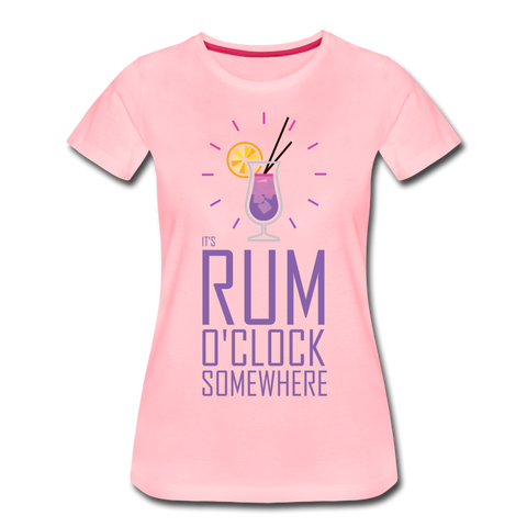 It's Rum O'Clock 2020 - Women’s Premium T-Shirt - pink
