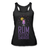 It's Rum O'Clock 2020 - Women’s Tri-Blend Racerback Tank - heather black