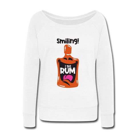 Smiling I got Rum 2020 - Women's Wideneck Sweatshirt - white