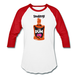 Smiling I got Rum 2020 - Baseball T-Shirt - white/red
