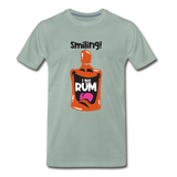 Smiling I got Rum 2020 - Men's Premium T-Shirt - steel green