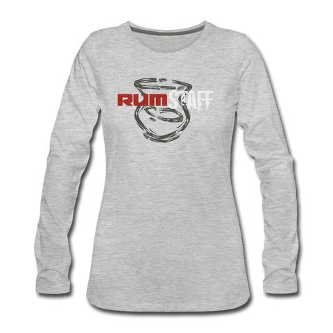 RUM STAFF - Women's Premium Long Sleeve T-Shirt - heather gray