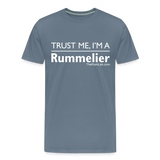 Trust me I'm A Rummelier - Men's Premium T-Shirt - steel blue