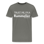 Trust me I'm A Rummelier - Men's Premium T-Shirt - asphalt gray