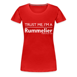 Trust me I'm A Rummelier - Women’s Premium T-Shirt - red