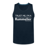 Trust Me I’m a Rummelier - Men’s Premium Tank - deep navy
