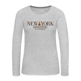 New York Rum Festival & Congress 2021 - Women's Premium Long Sleeve T-Shirt - heather gray