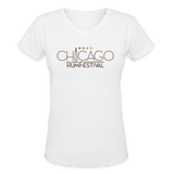 Chicago Rum Festival 2022 - Women's V-Neck T-Shirt - white