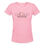 Chicago Rum Festival 2022 - Women's V-Neck T-Shirt - pink