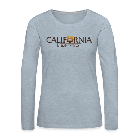 California Rum Festival 2021 - Women's Premium Long Sleeve T-Shirt - heather ice blue