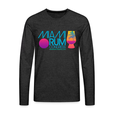 Miami Rum Congress - Men's Premium Long Sleeve T-Shirt - charcoal grey