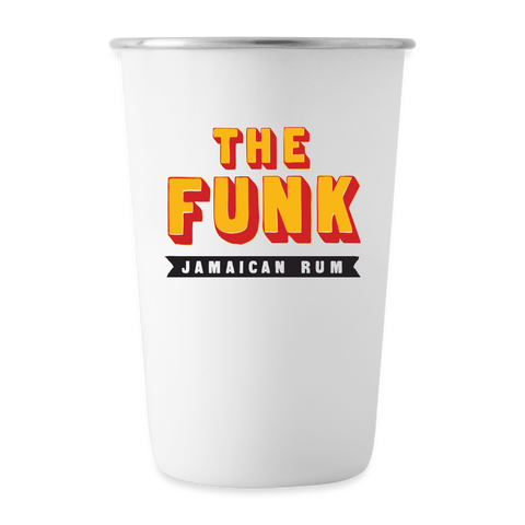 The Funk - Stainless Steel Pint Cup - white