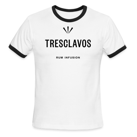 Tresclavos - Men's Ringer T-Shirt - white/black