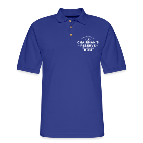Chairmans Reserve Rum - Men's Pique Polo Shirt - royal blue