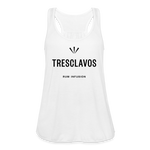 Tresclavos - Women's Flowy Tank Top by Bella - white