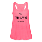 Tresclavos - Women's Flowy Tank Top by Bella - neon pink