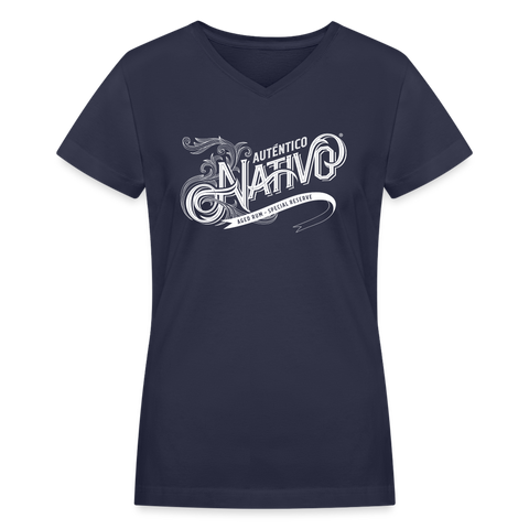 Nativo - Women's V-Neck T-Shirt - navy