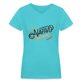 Nativo - Women's V-Neck T-Shirt - aqua
