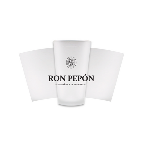 Ron Pepón - Frosted Pint Glasses