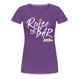 Raise the bar - Women’s Premium T-Shirt - purple