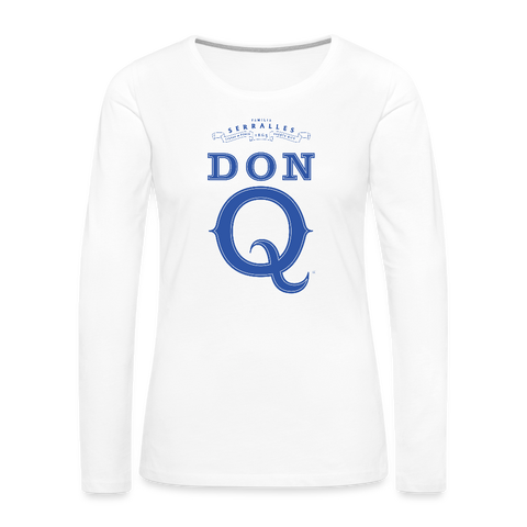 Don Q - Women's Premium Long Sleeve T-Shirt - white