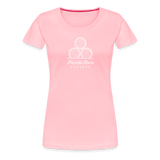 FLORIDA RUM SOCIETY - WOMEN’S PREMIUM T-SHIRT - WHITE LOGO - pink