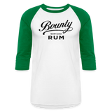 Bounty Rum - Baseball T-Shirt - white/kelly green