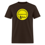 #rumeducation - Unisex Classic T-Shirt - Yellow Logo - brown