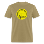 #rumeducation - Unisex Classic T-Shirt - Yellow Logo - khaki