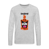 Smiling I got Rum - Men's Premium Long Sleeve T-Shirt - heather gray